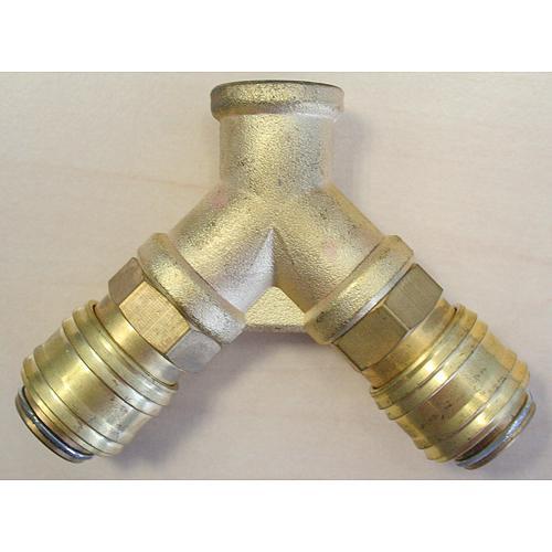 067c00355d9e8a3840d6bfcd315c240c Rozdvojka na kompresor Airtool YQ-1 • 3/8", Ms, dve spojky na vzduch – Obrázok 1