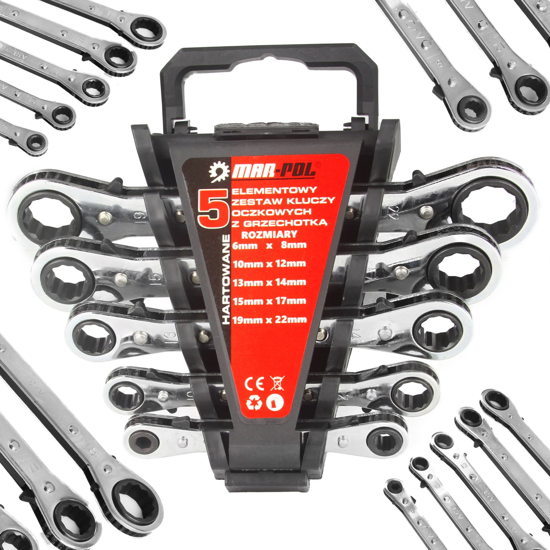 1 Sada račňových kľúčov 6-22mm 5diel M58600 – Obrázok 1