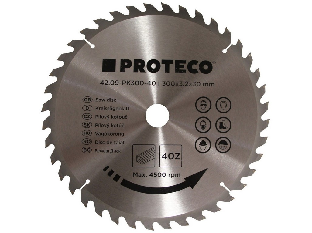 110971_42_09-PK300-40 KOTÚČ PÍLOVÝ S SK PLÁTKAMI 300X3.2X30 40 ZUBOV + REDUKCIA 30/20 MM – Obrázok 1