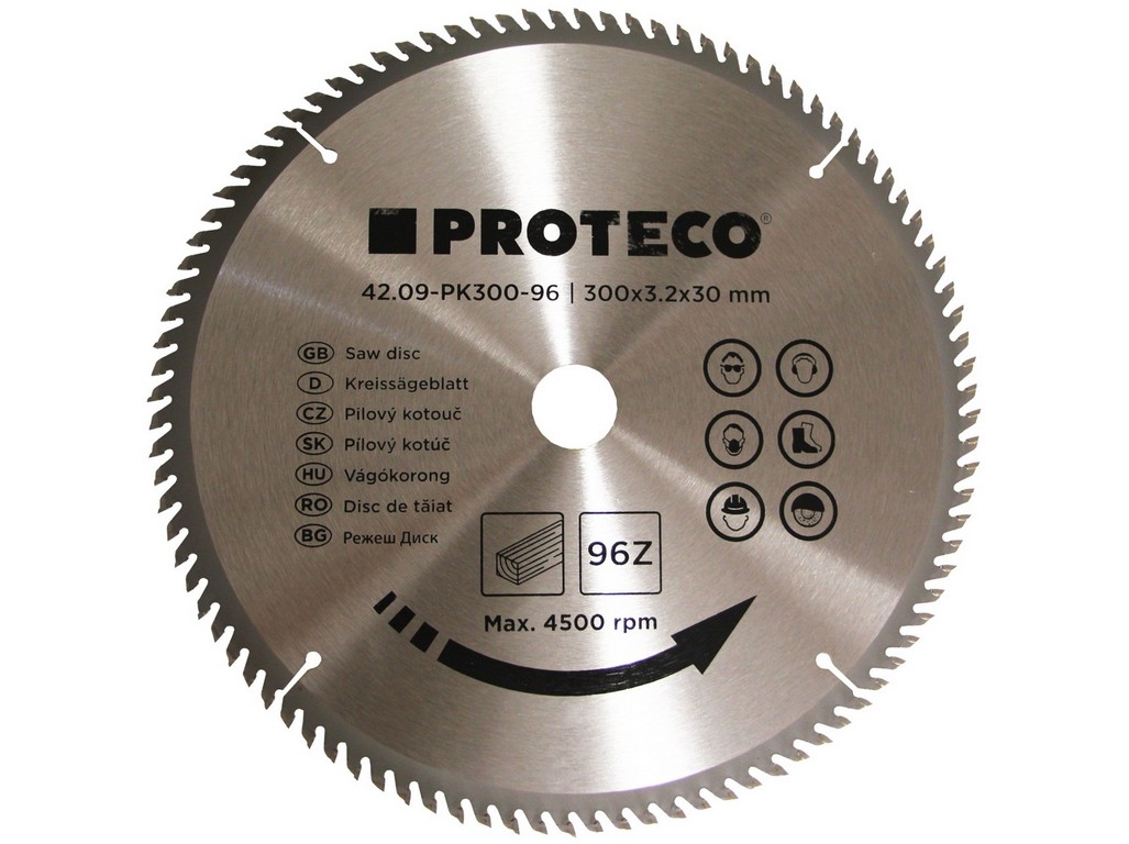 110972_42_09-PK300-96 KOTÚČ PÍLOVÝ S SK PLÁTKAMI 300X3.2X30 96 ZUBOV + REDUKCIA 30/20 MM – Obrázok 1