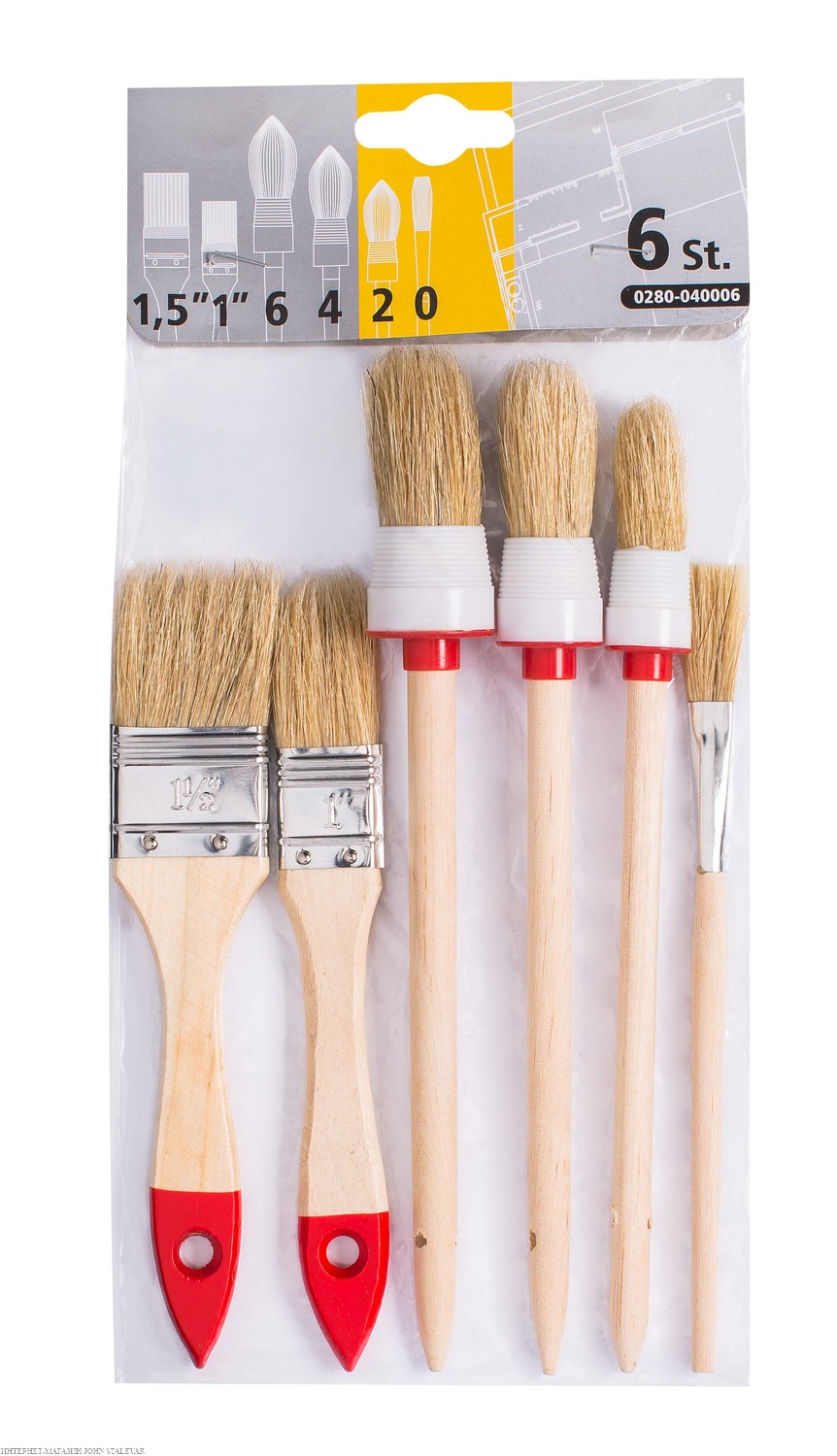 14511 Set štetcov 6ks – Obrázok 1