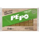 Tuhý drevený podpaľovač, 40 podpalov