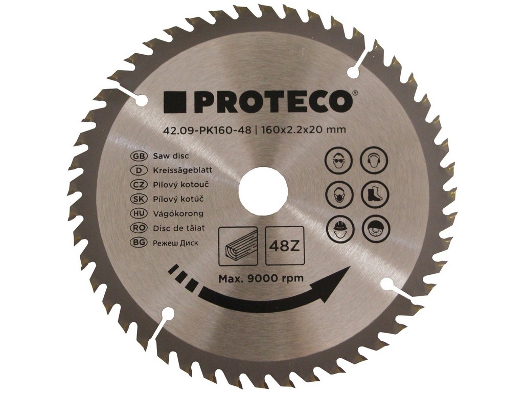 39764_42_09-PK-160-48 KOTÚČ PÍLOVÝ S SK PLÁTKAMI 160X2.2X20 48 ZUBOV – Obrázok 1