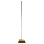 Metla Geco Indust Brown WH, 250 mm, priemyselná, hnedá, s násadou 1200 mm
