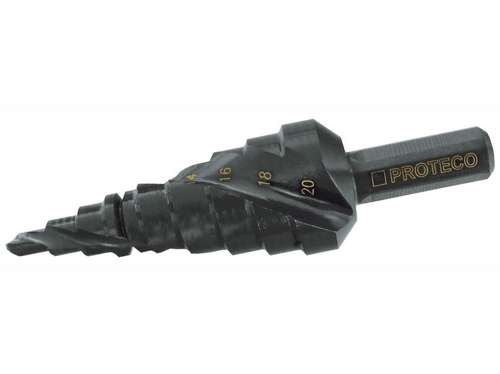 77957_90-42-ST-616263646566 VRTÁK STUPŇOVITÝ ŠPIRÁLOVÁ DRÁŽKA 4-32 MM, KROK 2 MM, TIALN – Obrázok 1