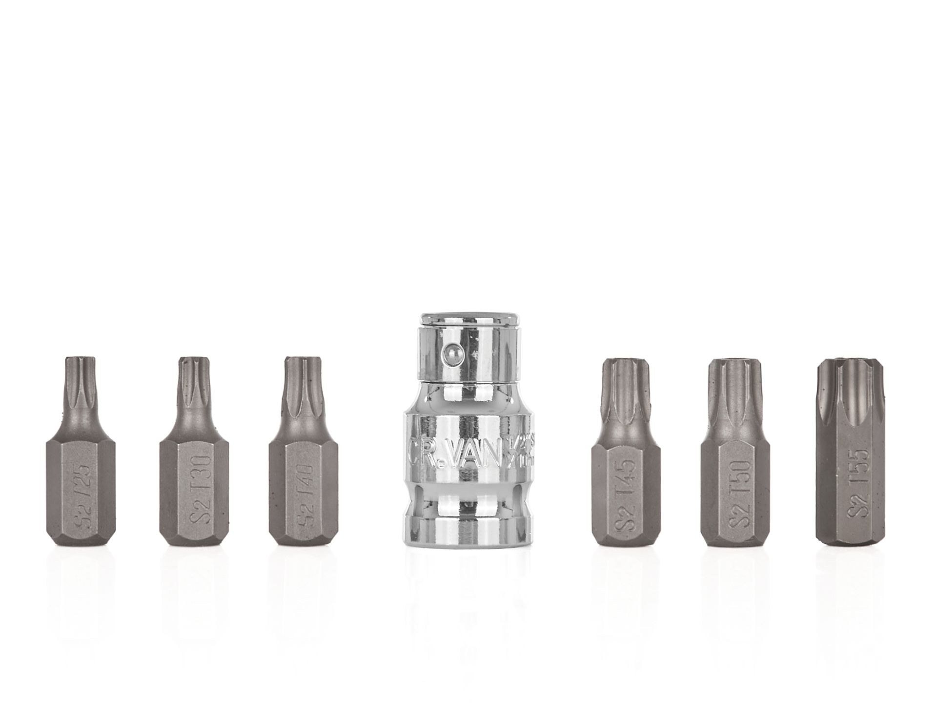 7el-zestaw-koncowek-wkretakowych-torx-t25-t55-10 Sada bitov TORX T-25-55 (7ks) – Obrázok 1