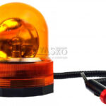 Výstražná lampa s magnetom, výška 15 cm, 12 V