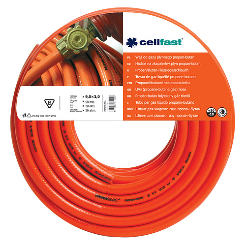 db675e818a7e28acb891163d554c6b62 Hadica Cellfast 20-001, LPG 9,0x3,0 mm 1m – Obrázok 1