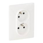 Dvojzásuvka 2x2P+T s detskou ochranou VALENA LIFE biela - 753186