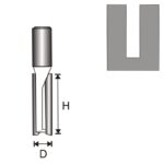 Frézka D-10 10x50x8mm