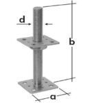 Kotvenie na závitovej tyči 110mm matica voľná