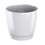Kvetináč COUBI kruh 13,5cm biely