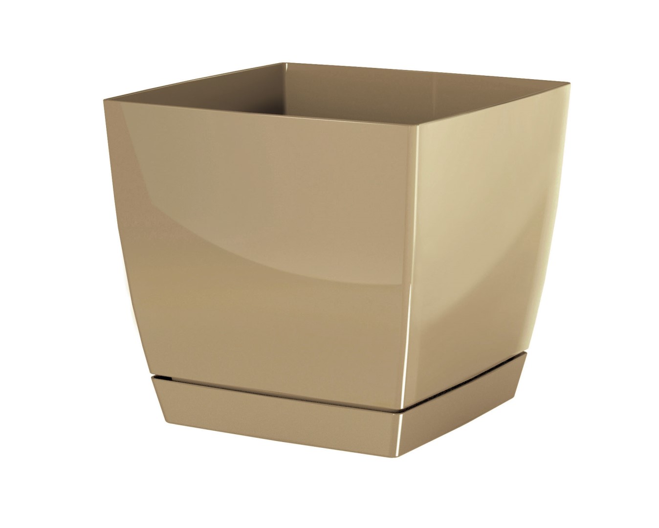 kvetinac-coubi-square-p-s-miskou-kava-s-mlekem Kvetináč COUBI štvorec 18cm káva s mliekom – Obrázok 1