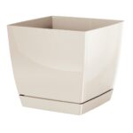 Kvetináč COUBI štvorec 21cm krémový