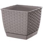 Kvetináč RATOLLA štvorec 22cm bežová