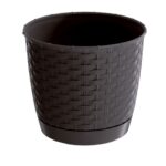 Kvetináč RATOLLA kruh 25cm hnedá