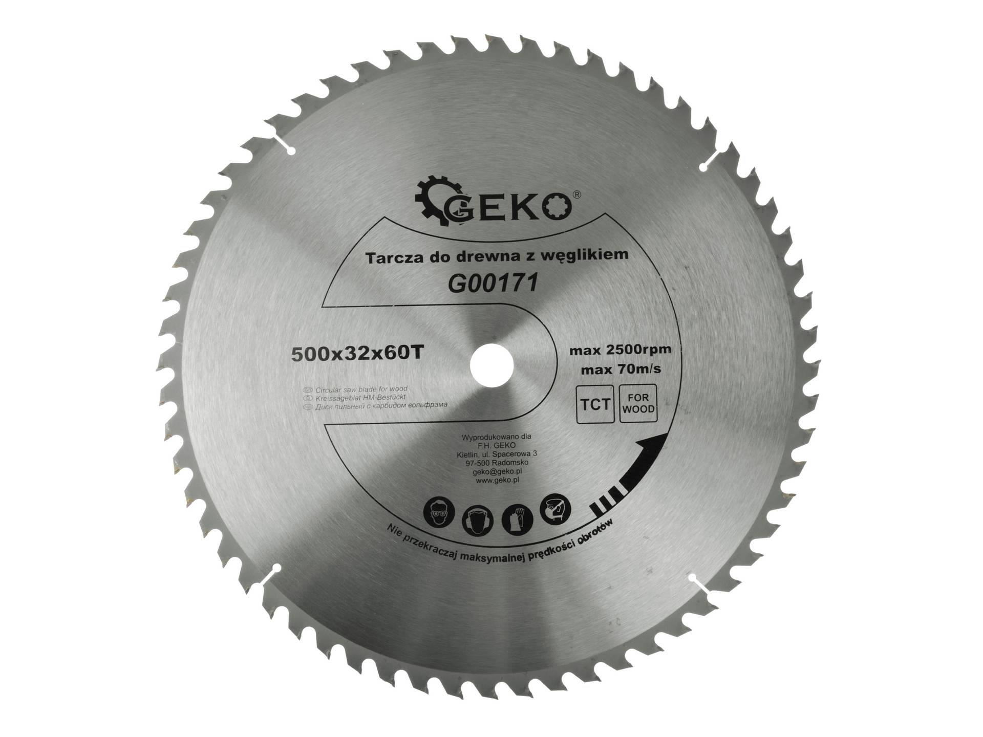 tarcza-do-drewna-500x32x60t-5 Pilový kotúč 500x2,7x32 60zub G00171 – Obrázok 1
