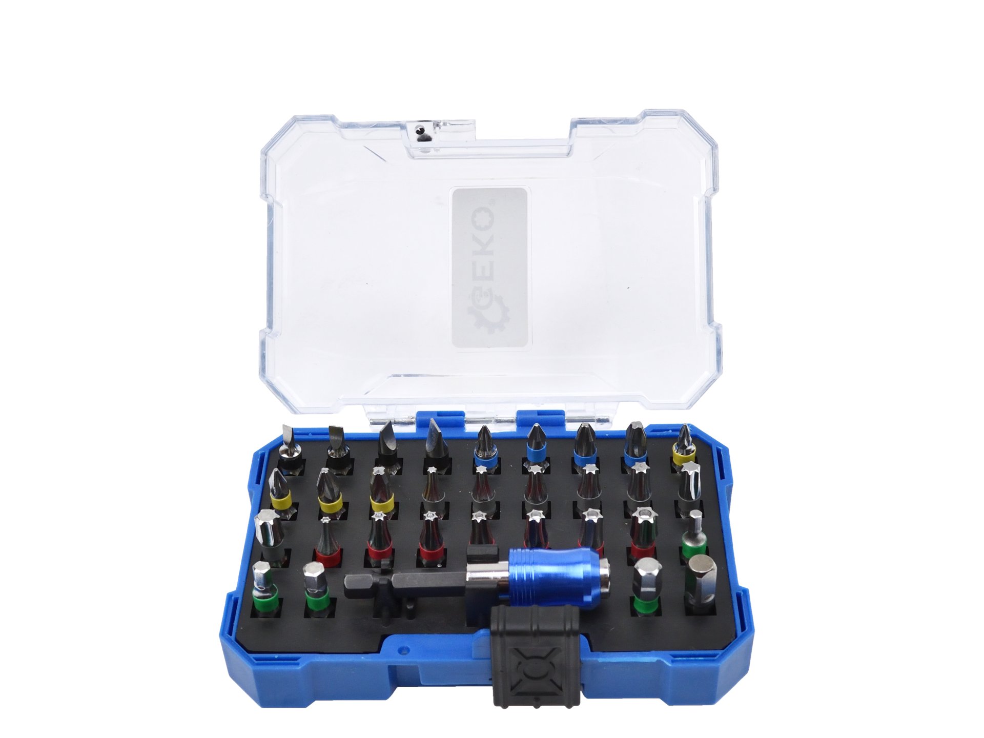 zestaw-bitow-z-uchwytem-magnetycznym-32el-40 Sada bitov GEKO G30064 – Obrázok 1